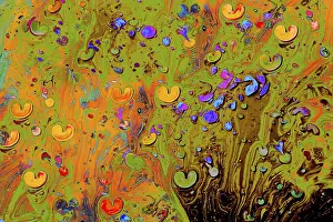 Abstract Marbling Art Prints: Abstract marbling art patterns as background