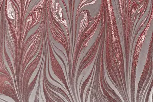Embellished Fabric Design Prints: Abstract marbling pattern for fabric