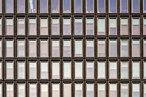 Modern Architectural Style Prints: Abstract modern architecture facade