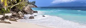 Uninhabited Rocky Shoreline Prints: Abstract nature background