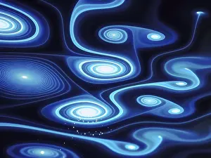 Fractal Art Design Prints: Abstract pattern with gnarled spirals - computer-generated image