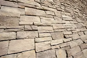 Deserted Rock Landscape Prints: Abstract rock wall background pattern