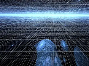 Digital Art Print - Abstract Tech Background
