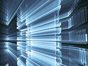 Abstract Technology Background Prints: Abstract technology background - computer-generated image