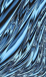 Abstract Fractal Art Prints: Abstract waves and folds - computer-generated image