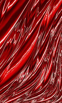 Digital Art Prints: Abstract Waves and Folds Print - Fractal Art Background