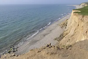 Baltic Sea Shore Prints: Active cliff, Hohes Ufer cliffs with beach