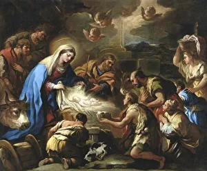 Luca Giordano Artwork Prints: The Adoration of the Shepherds