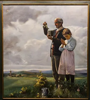 Basque Country Art Prints: Adrian de Aldecoa, the blessing of the fields