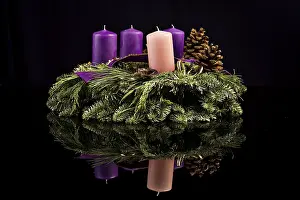 Christmas Tree Decor Prints: Advent wreath