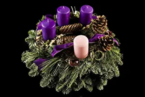Advent Wreath Prints: Advent wreath