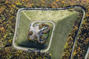Tiger And Turtle Magic Mountain Prints: Aerial view, Tiger & Turtle - Magic Mountain