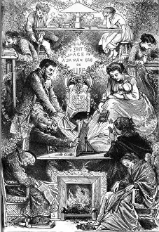 Vintage Engraved Artwork Prints: Each age in his way of reading