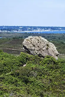 Deserted British Coastline Prints: Agglestone Rock, Devil's Anvil