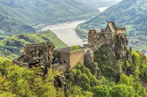 Prints of Aggstein Castle, Aggstein castle 06 Castle Prints: Aggstein Castle Print - Austria