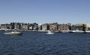 Deserted Harbor Prints: Aker Brygge