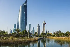 Middle East Travel Images Prints: Al Hamra tower and the Al Shaheed Park