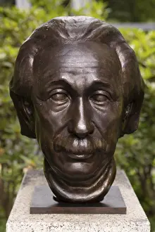 Framed Print : Albert Einstein Bust Print, Moabit Berlin Germany