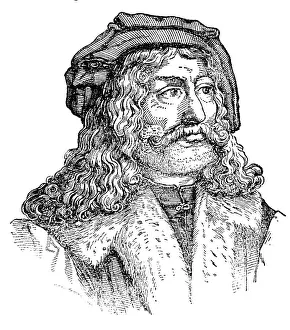 Central Europe Head Shot Prints: Albrecht Duerer, painter, printmaker