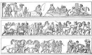 Vintage Styled Historical Illustrations Prints: The Alexander Procession, Alexander the Great
