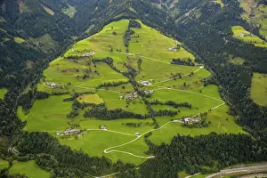 Alpine Meadows Prints: Alpine meadows with serpentine paths