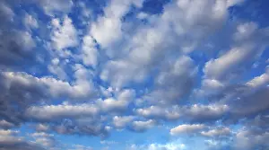 Europe Cloudy Skies Prints: Altocumulus clouds, Upper Austria, Austria
