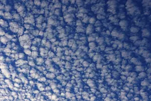 Deserted Austrian Landscape Prints: Altocumulus clouds, Upper Austria, Austria