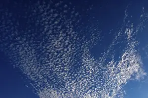 Cloudy European Skies Prints: Altocumulus clouds, Upper Austria, Austria