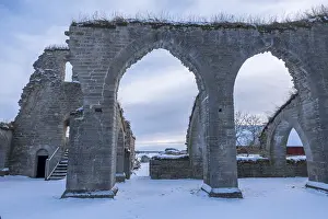 Cistercian Monastery Ruins Prints: Alvastra Monastery ruins of the Cistercian oder