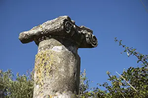Southeast Europe Photography Prints: Ancient grey column, chapter, detail