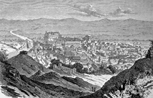 Antique Roman Architecture Prints: Ancient Rome at the time of Julius Caesar