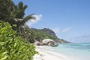 Rock Formation Landscape Prints: Anse Source dArgent Beach