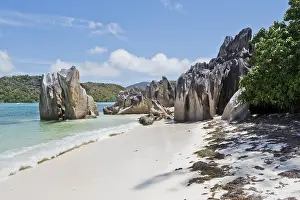 East Africa Sandy Beaches Prints: Anse Source dArgent Beach