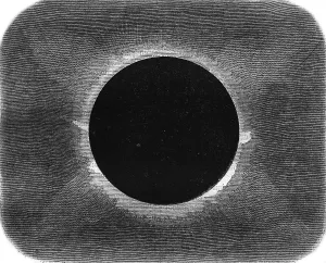 Total Solar Eclipse Prints: Appearance of the projections of the Sun during the total eclipse of August 18
