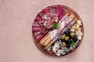 Appetizer Platter Prints: Appetizer, assortment, set, sausage