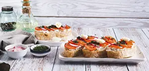 Ricotta Cheese Prints: Appetizing bruschetta with ricotta