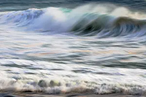 Northern German Coastlines Prints: Approaching wave on sandy beach
