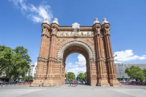 Uninhabited European Structures Prints: Arc de Triomf, Arc de Triomphe