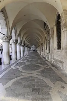 Famous Places In Italy Prints: Arcades at St Mark's Square