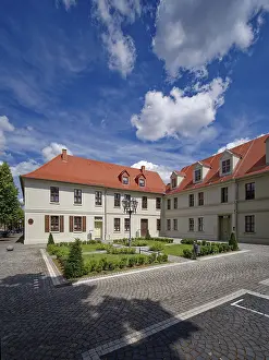 Central European Structures Prints: Architectural complex WallstraBe on Bachplatz
