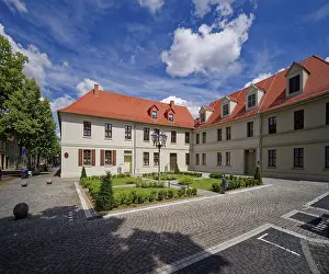 Central Europe Architectural Style Prints: Architectural complex WallstraBe on Bachplatz