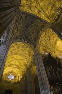 Religious Building Spain Prints: Architectural details on ceiling