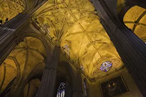 Gothic Architecture Details Prints: Architectural details on ceiling