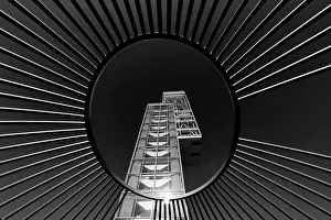 Deserted Observation Point Prints: Architecture, observation tower
