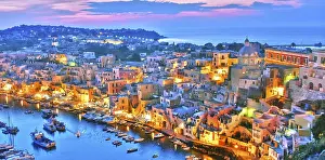 Mediterranean Sea Landscape Prints: Architecture of Procida Island