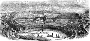 Ancient Amphitheater Prints: The Arena of Senlis in their current state