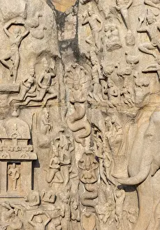 Tamil Nadu Heritage Site Prints: Detail of Arjuna's Penance