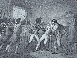 Framed Print : Print of Maximilien de Robespierre's Arrest, digitally restored Framed Print : Print of Maximilien de Robespierre's Arrest, digitally restored