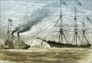 Historic Sailing Vessel Prints: The arrival of the George Griswold