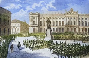 Arrival of Prussian Troops Print, Franco-German War 1870-71